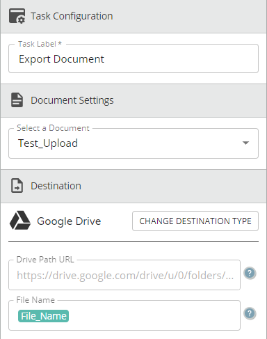 Screen view of filling in fields