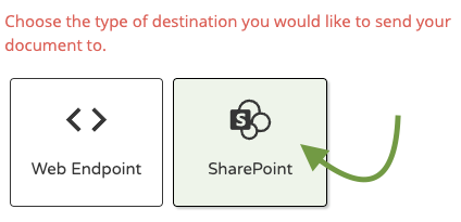 view of sharepoint connection