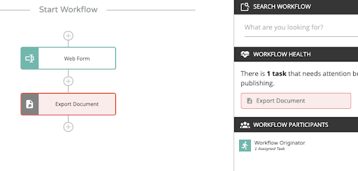 Document export workflow illustration